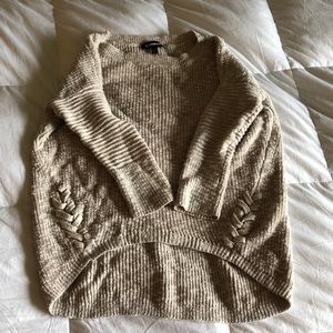 Small Express tan sweater